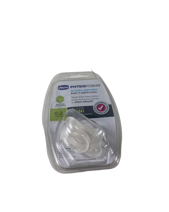 Shop Chicco PhysioForma Soft Silicone Orthodontic Pacifier, 0-2 months, 1 pack, Clear at GoodBuy Gear