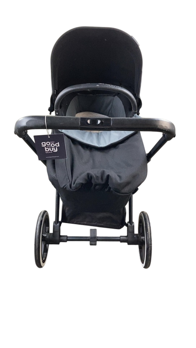 Shop Cybex Priam Stroller Frame With Carry Cot, Deep Black, Matte Black at GoodBuy Gear