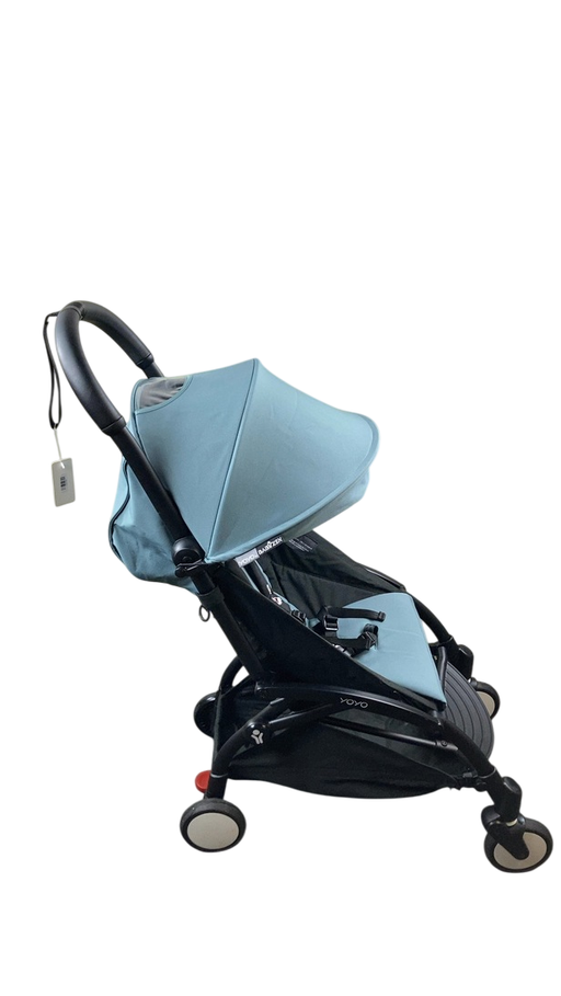 Shop Babyzen YOYO2 Complete Stroller, 2022, Black with Aqua at GoodBuy Gear