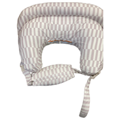 Shop Boppy Complete Nursing Pillow, Taupe Broken Stripes at GoodBuy Gear