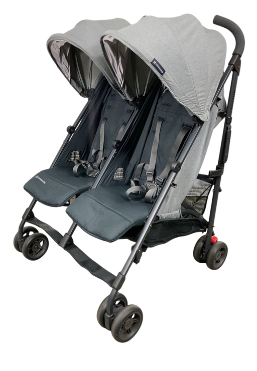 Shop UPPAbaby G-Link V2 Double Stroller, 2022, Greyson (Charcoal Melange) at GoodBuy Gear