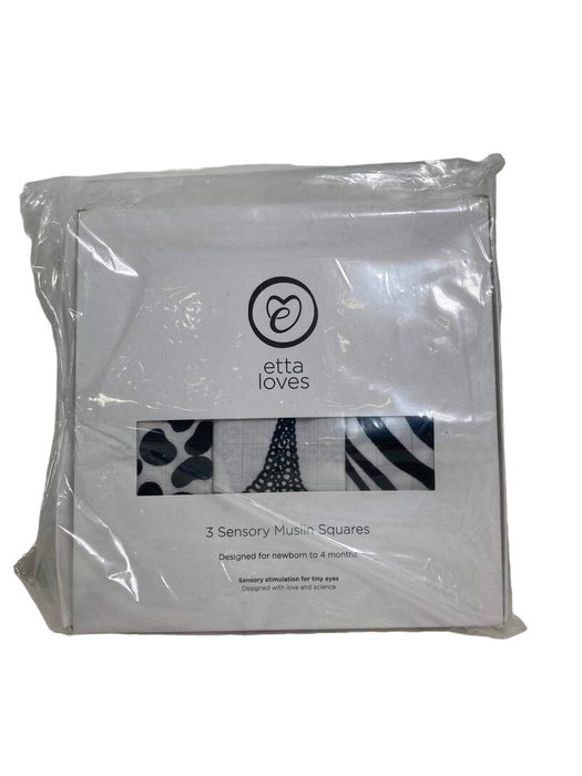 Shop Etta Loves Muslin Squares 3 Pack, Animal Print at GoodBuy Gear