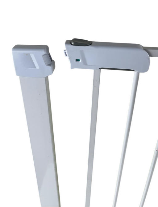 Shop BABELIO Pressure Mounted Metal Baby Gate, White, 1 Piece, Door at GoodBuy Gear