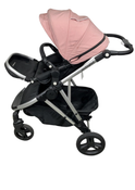 Shop Mockingbird Single 2.0 Stroller, 2024, Bloom, Silver With Black Leather, Watercolor Drops at GoodBuy Gear