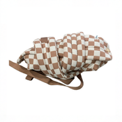 Shop Mabē The Monarch Carrier, Mocha Check at GoodBuy Gear