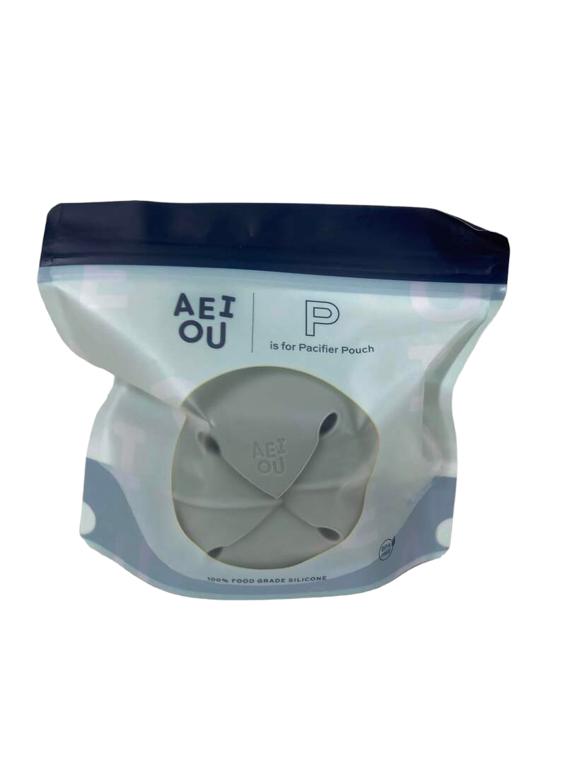AEIOU Silicone Pacifier Pouch, Sage — GoodBuy Gear