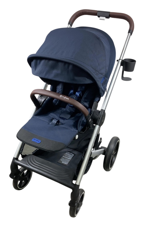 Shop Cybex Balios S Lux Stroller, 2024, Ocean Blue, Silver at GoodBuy Gear