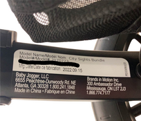 Shop Baby Jogger City Sights Stroller, 2022, Frosted Ivory at GoodBuy Gear