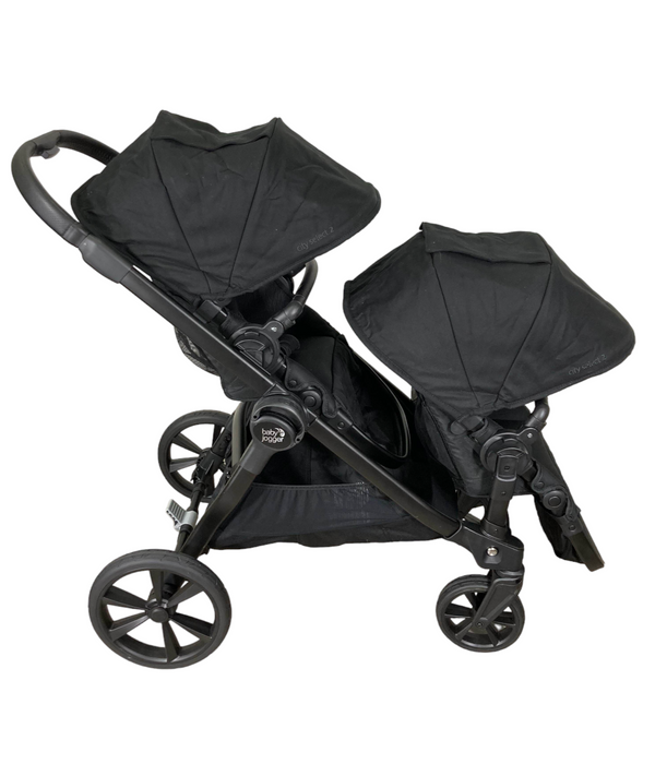 Baby Jogger City Select 2 Double Stroller, Lunar Black, 2022