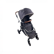 Shop DRAFT - Mockingbird Single to Double Stroller, 2020, Black, Silver with Brown Leather, Watercolor Drops at GoodBuy Gear