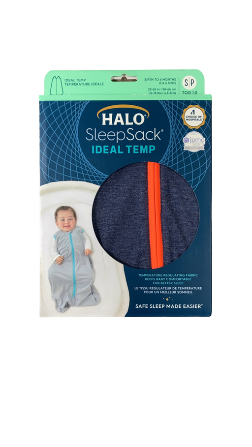 Shop Halo Ideal Temp Wearable Blanket, Navy/Orange, Small at GoodBuy Gear