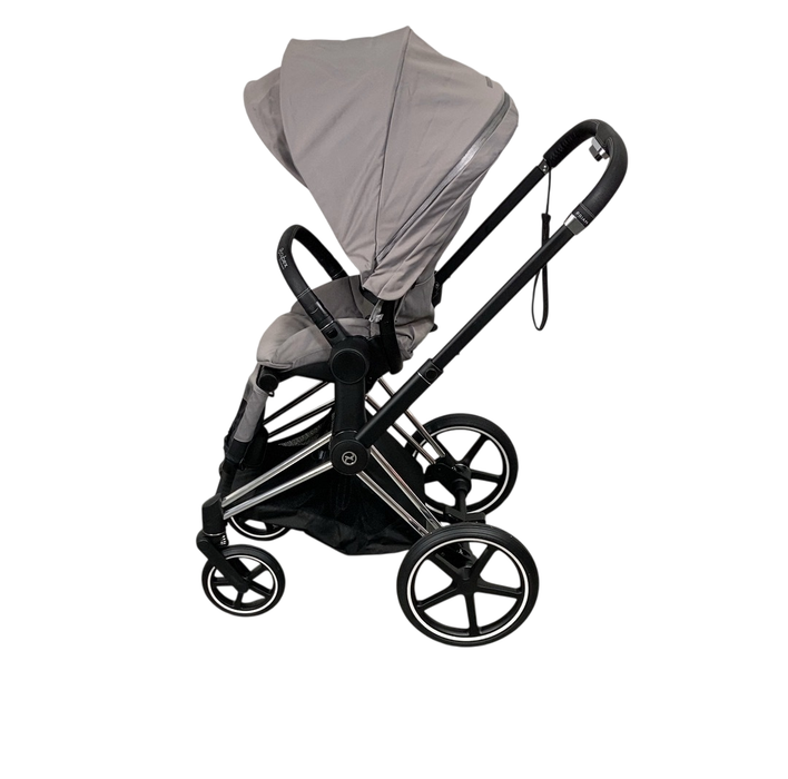 Shop Cybex PRIAM Stroller, 2019, Manhattan Grey, Chrome With Black Details at GoodBuy Gear