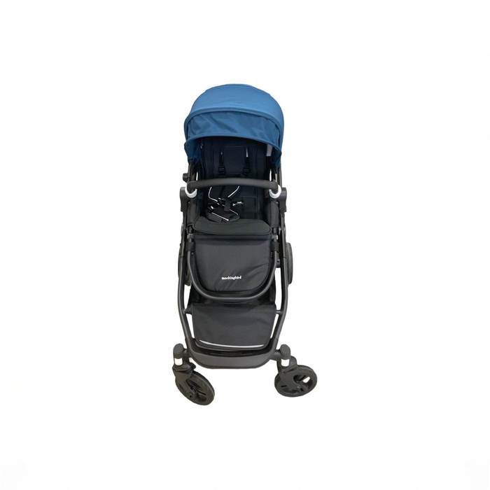 Shop Mockingbird Single to Double 3.0 Stroller, 2025, Charcoal with Black Leather, Sea at GoodBuy Gear