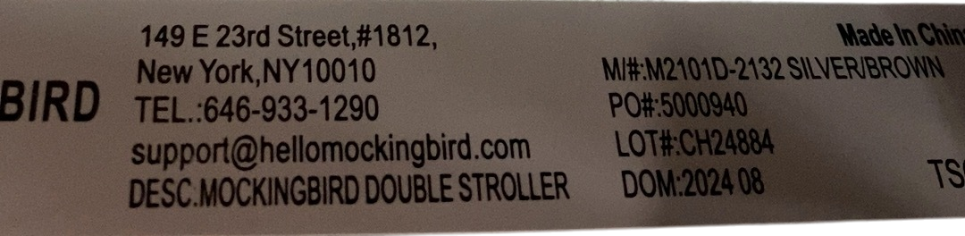 Shop Mockingbird Single to Double 2.0 Stroller, 2024, Black, Silver With Penny Leather, Windowpane at GoodBuy Gear
