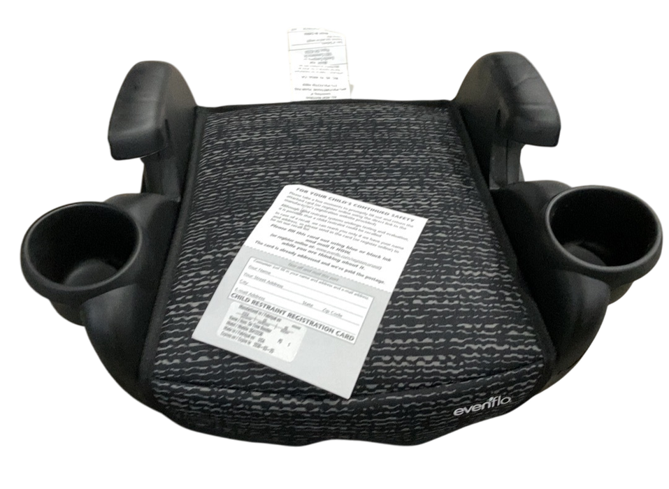 Shop Evenflo GoTime No Back Booster Car Seat, 2024, Static Black at GoodBuy Gear