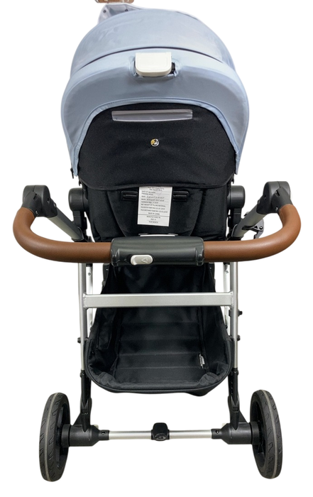 Shop Mockingbird Single to Double 2.0 Stroller, Sky, Watercolor Drops, Silver With Penny Leather, 2025 at GoodBuy Gear