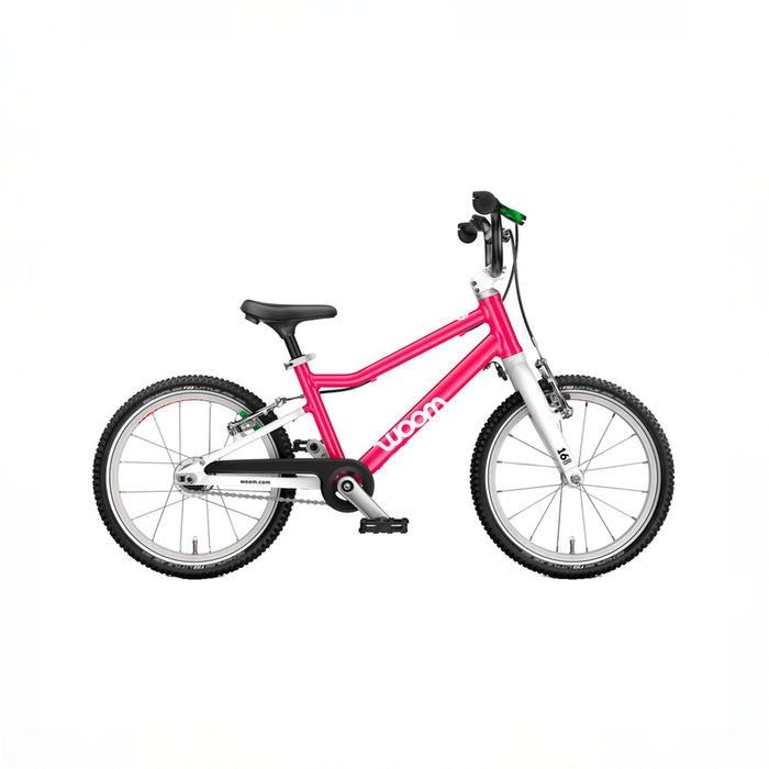 Shop Woom GO 3 Bike "16, AUTOMAGIC, Hot Pink at GoodBuy Gear