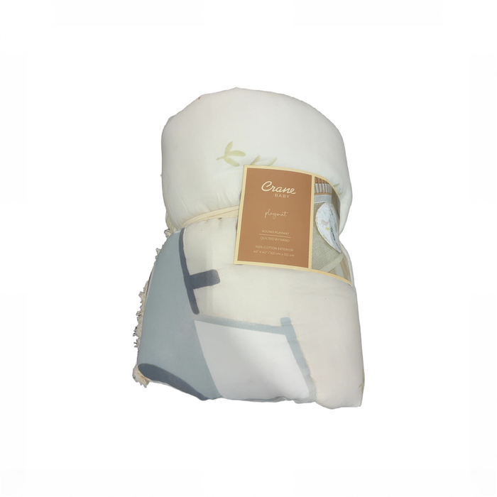 Shop Crane Baby Cotton Quilted Play Mat, Charlie (Farmhouse) at GoodBuy Gear