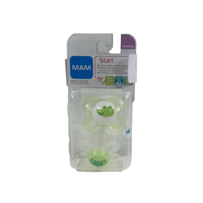 MAM Original Newborn Pacifier 2 Pack, Clear