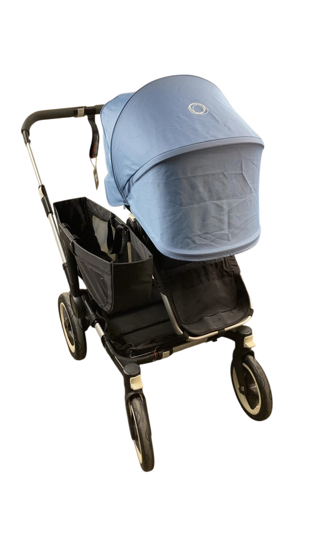 2015 bugaboo donkey Bugaboo Donkey Mono Stroller, 2015, Aluminum, Midnight Black, Ice Blue