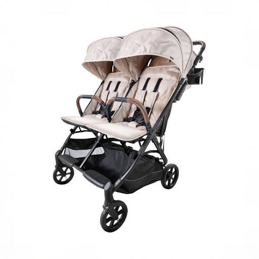 Shop Strolee V2 Double Stroller, 2025, Fawn at GoodBuy Gear