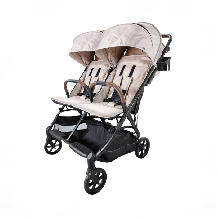Shop Strolee V2 Double Stroller, 2025, Fawn at GoodBuy Gear