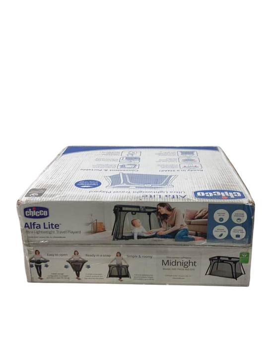 Shop Chicco Alfa Lite Lightweight Travel Playard, Midnight at GoodBuy Gear