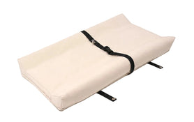 Shop Naturepedic Organic Cotton Changing Pad 2 Sided Contoured, Natural w/black straps at GoodBuy Gear