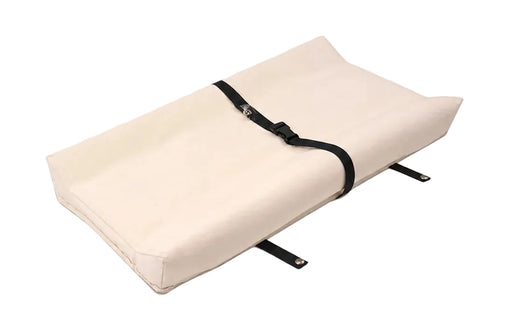 Shop Naturepedic Organic Cotton Changing Pad 2 Sided Contoured, Natural w/black straps at GoodBuy Gear
