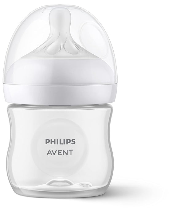 Philips Avent Natural Baby Bottles, 4oz, 1 Pack, Clear