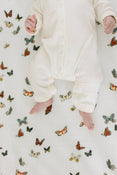 Shop Clementine Kids Butterfly Migration Crib Sheet at GoodBuy Gear