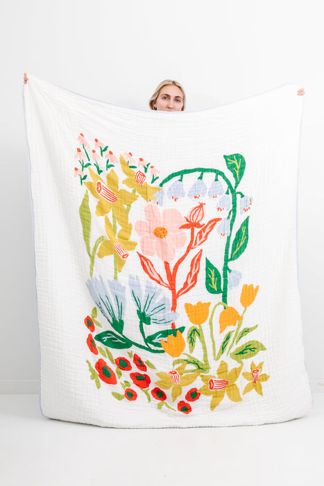 Clementine Kids Cottage Garden Throw Blanket