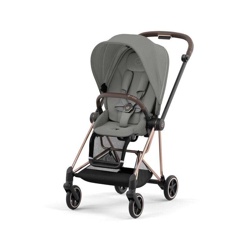 Cybex MIOS Stroller, 2024, Mirage Grey, Rose Gold