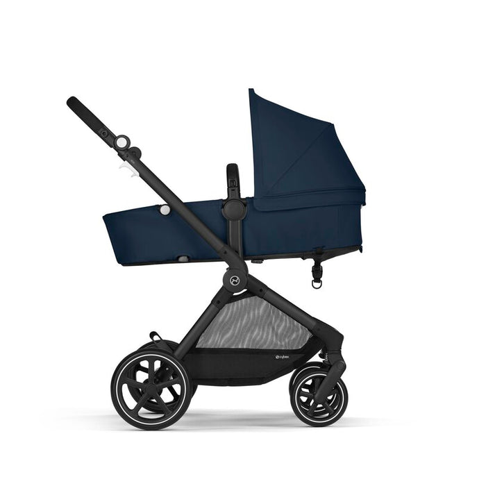 Shop Cybex Eos and Aton G Travel System, 2024, Black, Ocean Blue at GoodBuy Gear