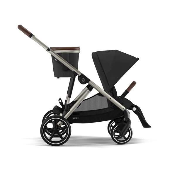 Cybex Gazelle S Modular Stroller, 2025, Moon Black, Taupe Frame