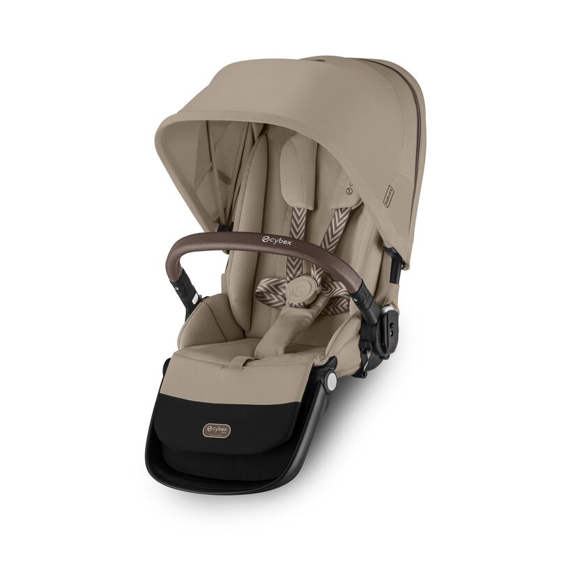 Cybex Gazelle S Seat Unit, Almond Beige, Brown Bumper Bar