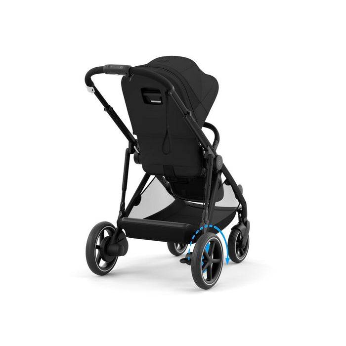 Shop Cybex e-Gazelle S Stroller, Black, Moon Black, 2024 at GoodBuy Gear