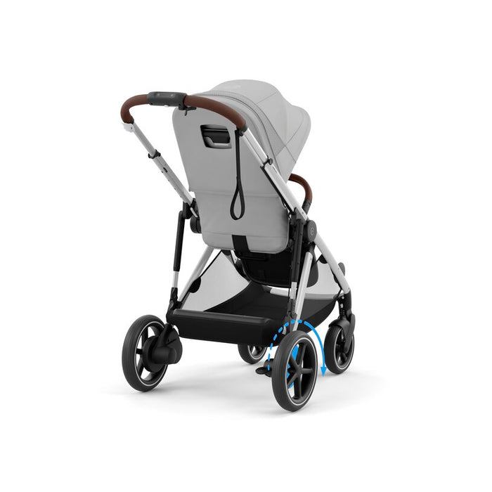 Shop Cybex e-Gazelle S Stroller, 2025, Silver, Stone Grey at GoodBuy Gear