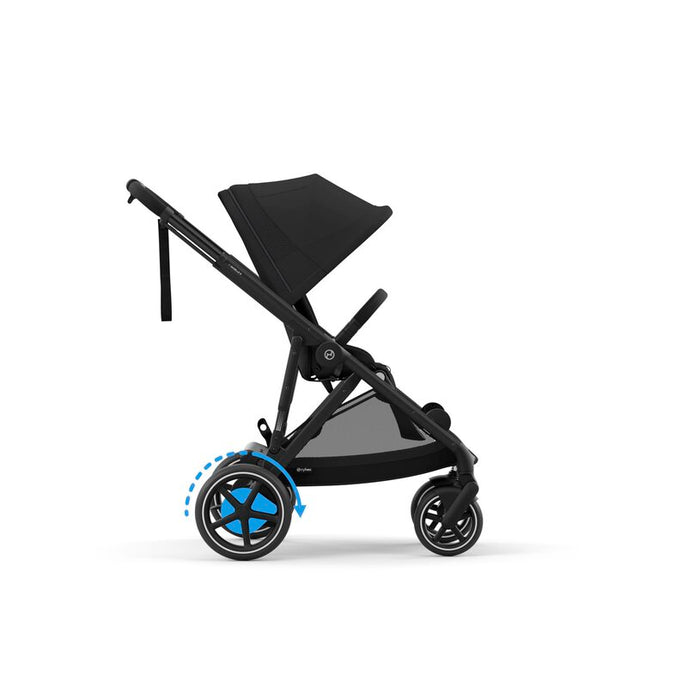 Shop Cybex e-Gazelle S Stroller, Black, Moon Black, 2024 at GoodBuy Gear