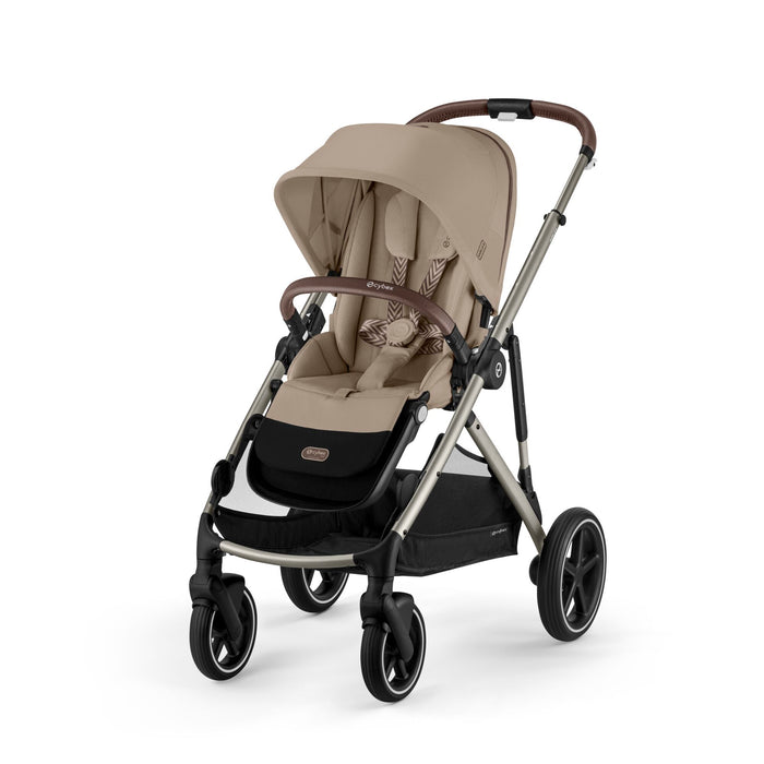 Cybex Gazelle S Modular Stroller, 2024, Almond Beige, Taupe Frame