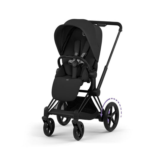 Shop Cybex E-PRIAM2 Stroller, 2024, Matte Black, Sepia Black at GoodBuy Gear