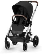 Shop Cybex Balios S Lux Stroller, Silver, Moon Black, 2024 at GoodBuy Gear