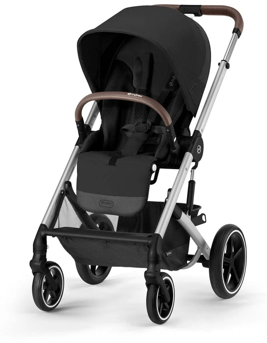 Shop Cybex Balios S Lux Stroller, Silver, Moon Black, 2024 at GoodBuy Gear