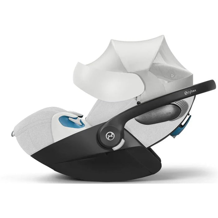 Cybex Cloud T SensorSafe Infant Car Seat With Load Leg Base, 2024, Platinum White