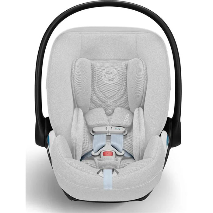 Cybex Cloud T SensorSafe Infant Car Seat With Load Leg Base, 2024, Platinum White