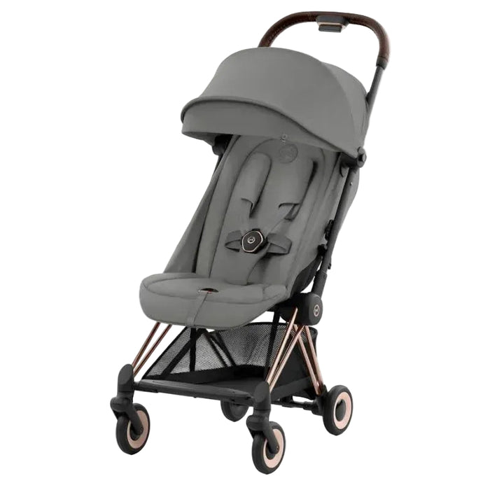 Cybex Coya Stroller, 2024, Mirage Grey, Rose Gold