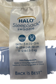 Shop Halo Sleepsack Swaddle Plushy Dot Velboa, Cream, Newborn at GoodBuy Gear