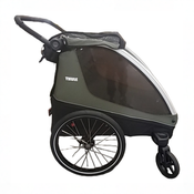 Shop DRAFT - Thule Courier Bike Convertible Trailer, 2025, Vintage Green at GoodBuy Gear