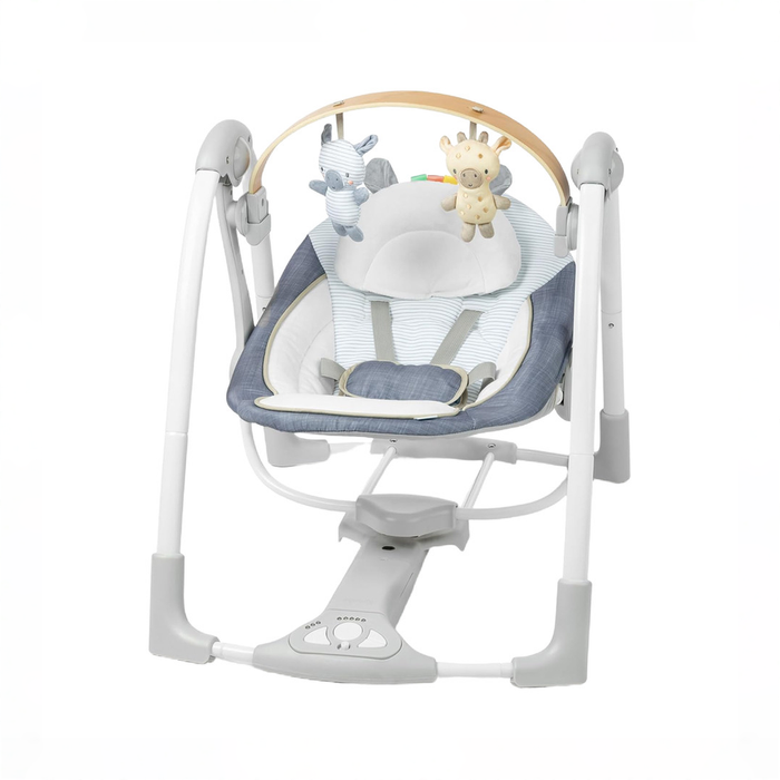 Shop Ingenuity Every Season Swing 'n Go Portable Swing, Chambray at GoodBuy Gear