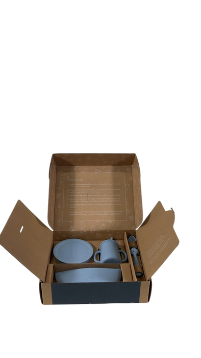 Shop Mockingbird Early Eaters Dishware Set, Sky Blue at GoodBuy Gear